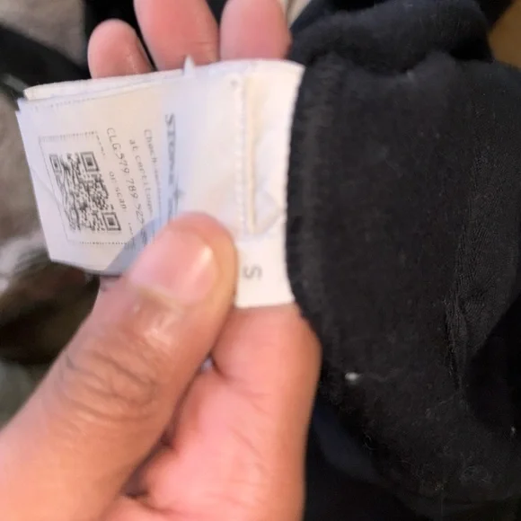 Stone island Black Hooded Sweatshirt